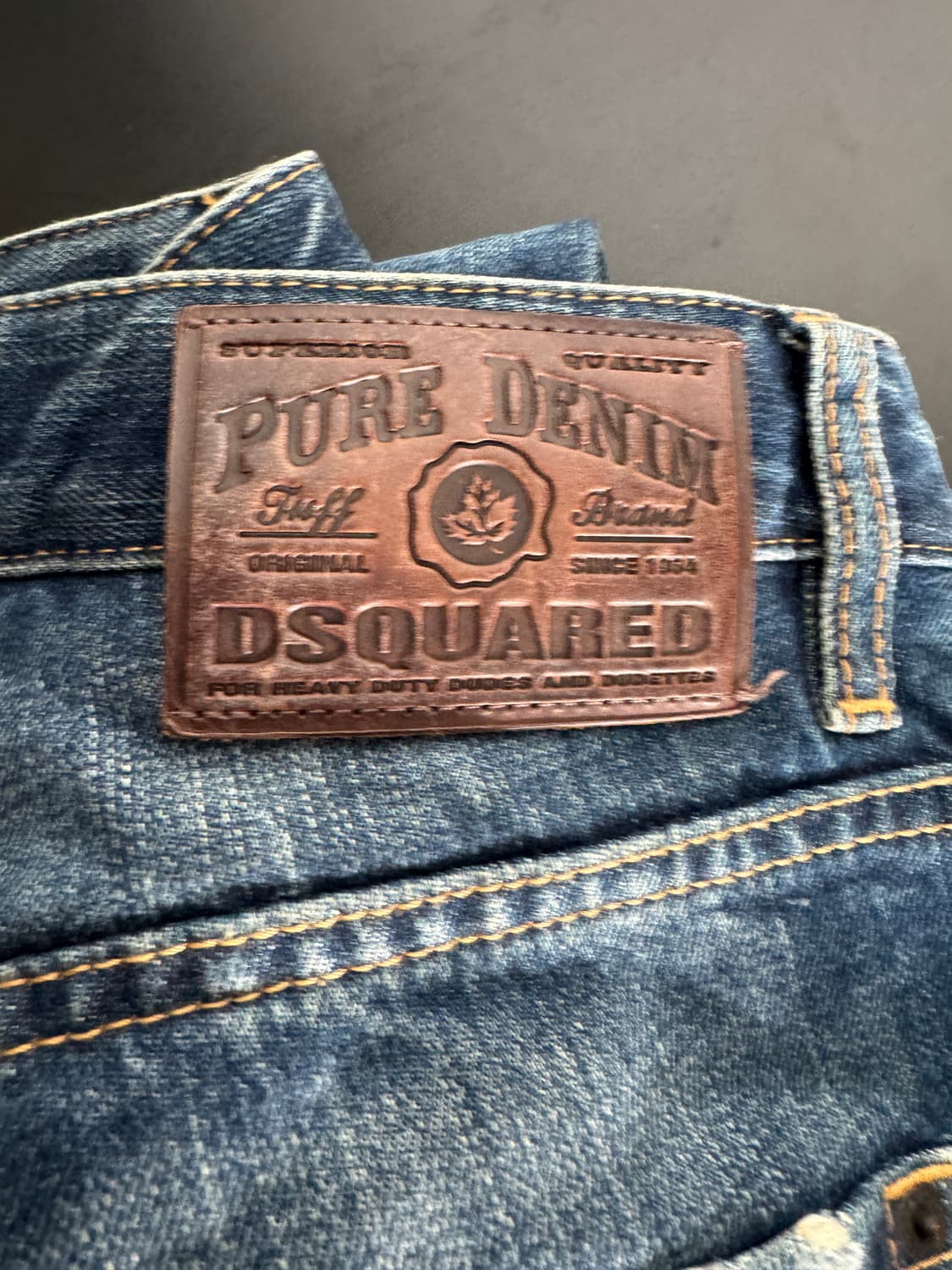 정품!! 디스퀘어드2 빈티지 스크래치 워싱 버튼 데님팬츠 33인치 상품이미지6