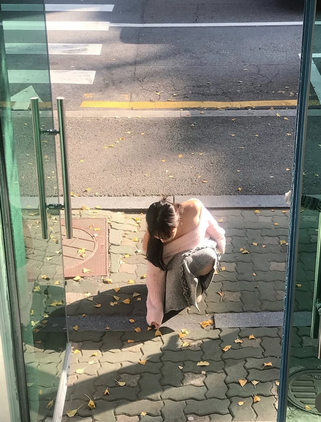 클라우드이모션 로지스 언발 그레이 니트 스커트 상품이미지4