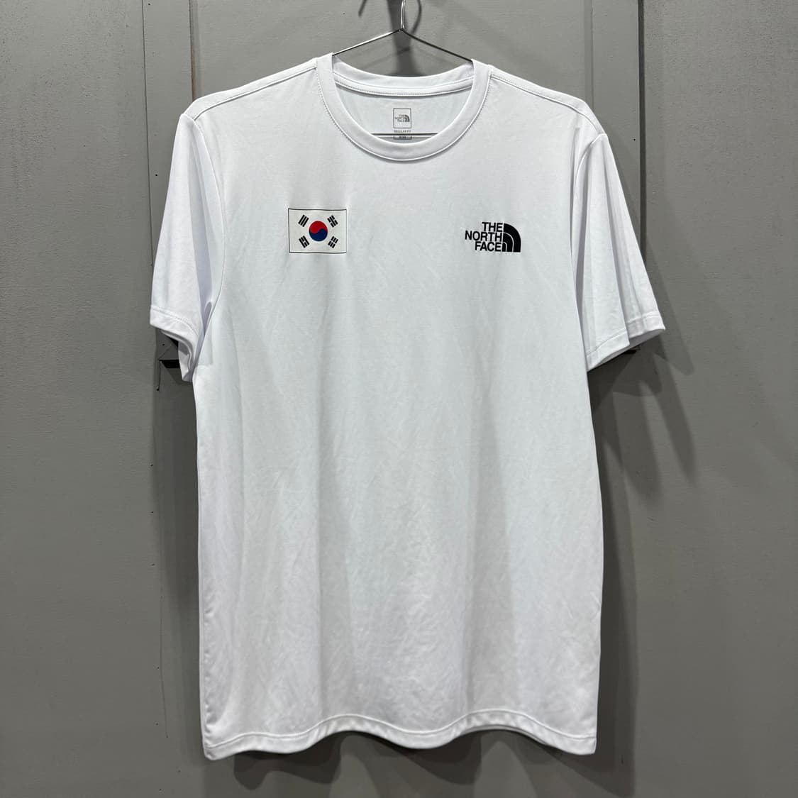 M 노스페이스 대한민국 국뽕 태극기 러닝 반팔 티셔츠 상품이미지1