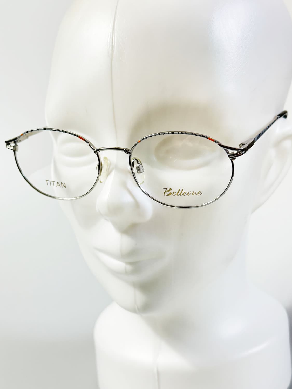 독일제 BELLEVUE 실버 티타늄 오벌 프레임 빈티지 안경 상품이미지8