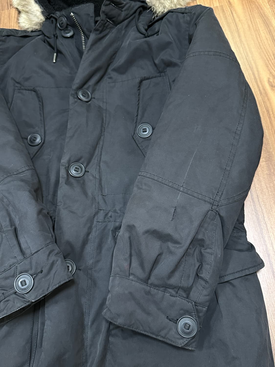 90s 폴로 랄프로렌 밀리터리 콜드파카 S 상품이미지8