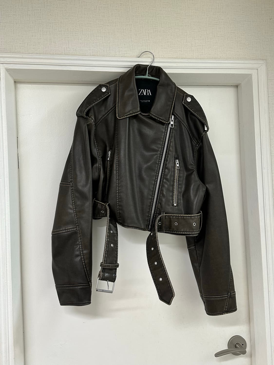 자라 레더자켓 상품이미지3