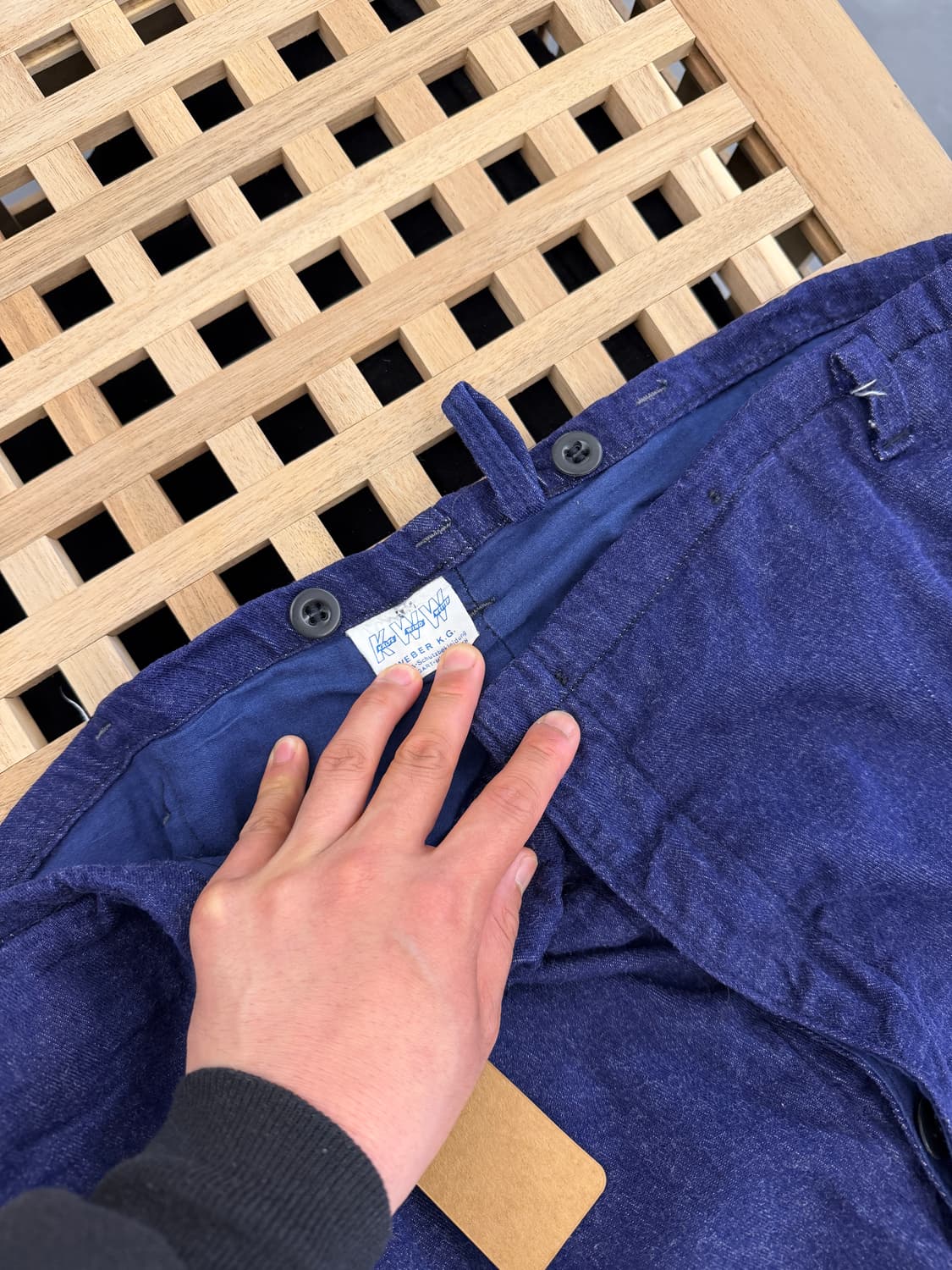 OLD EURO KWW DENIM FRENCH 데님 프렌치워크팬츠 상품이미지3