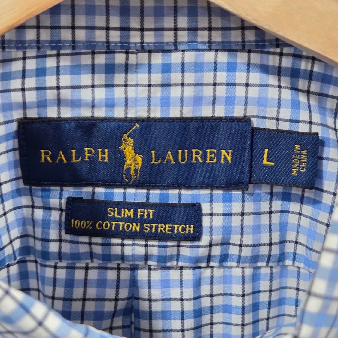 폴로랄프로렌 버튼다운 체크셔츠 L 상품이미지3