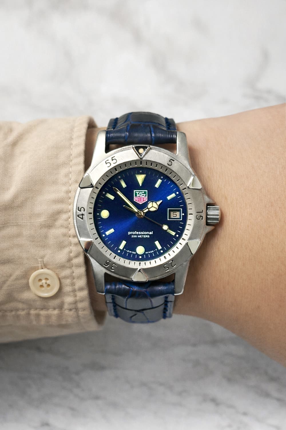 [정품] 태그호이어 빈티지 프로패셔널 1500 청판 오바마 시계 상품이미지2