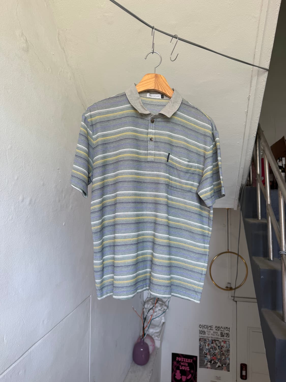 빈티지 스트라이프 피케티 상품이미지1