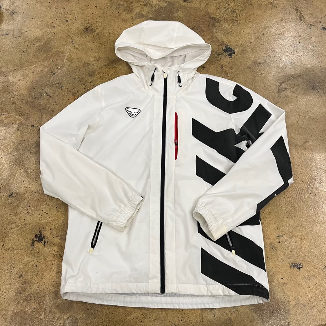 [정품/L] 다이나핏 화이트 바람막이 후드 자켓 b17 상품이미지2