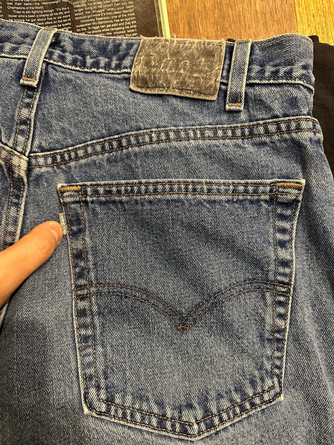 빈티지 90s 리바이스 실버탭 배기 데님 팬츠 상품이미지3