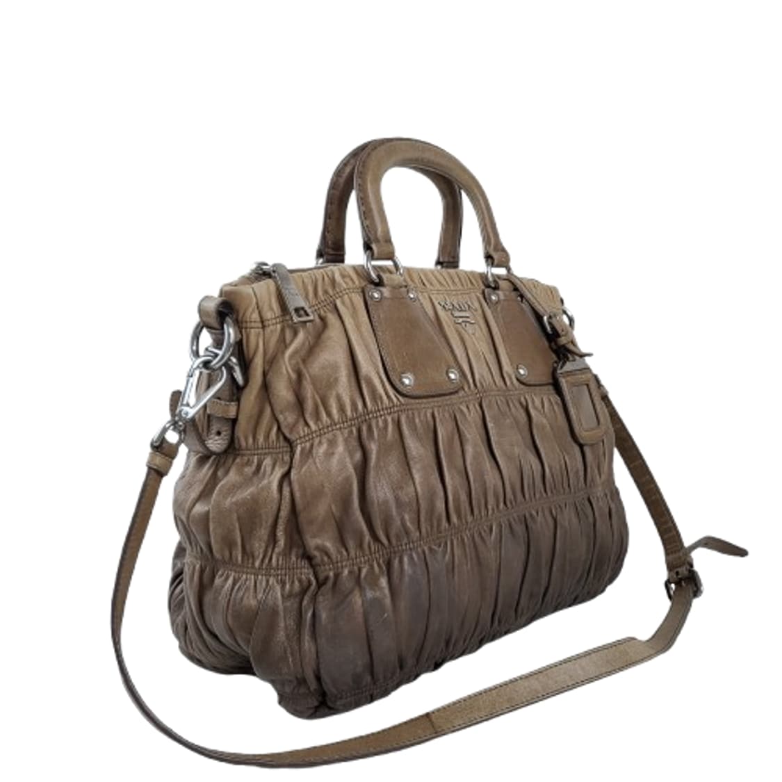 정품 프라다 고프레 나파가죽 옴브레 사첼백 상품이미지2