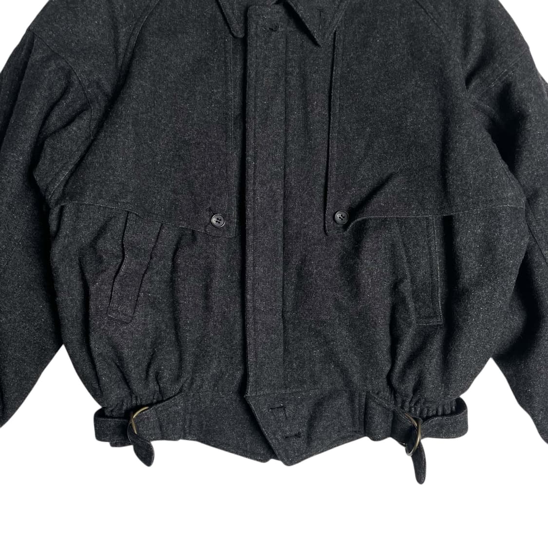 90's zacken 울 블렌드 봄버 상품이미지4