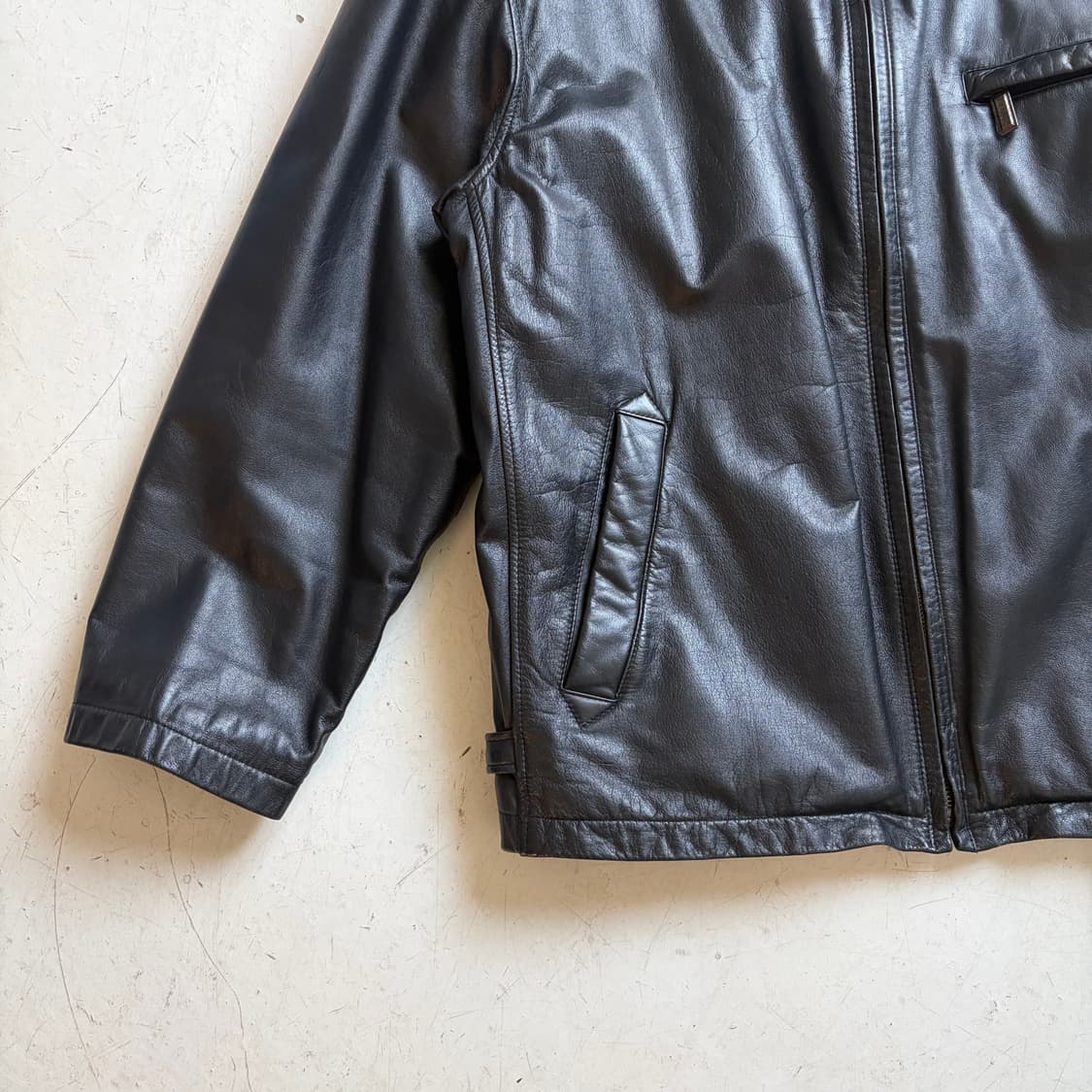 90s 플레이보이 빈티지 리얼 가죽자켓 L 상품이미지3