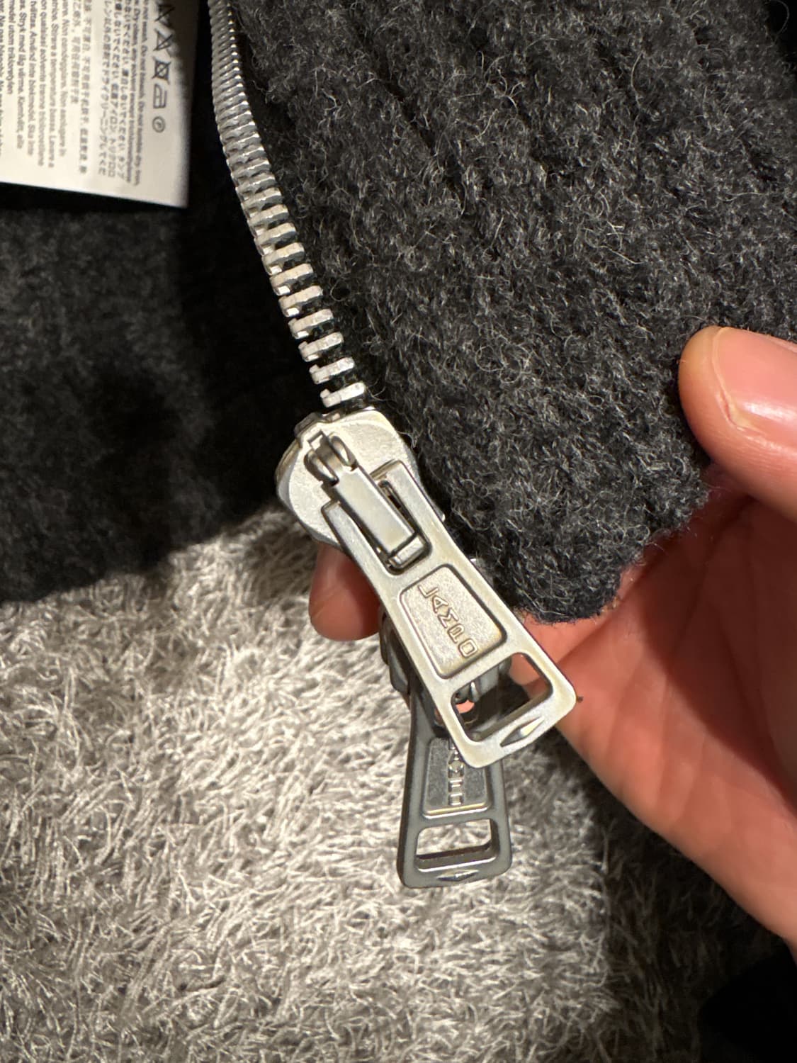 아워레가시 풀집 후드 니트 그레이 48 상품이미지4