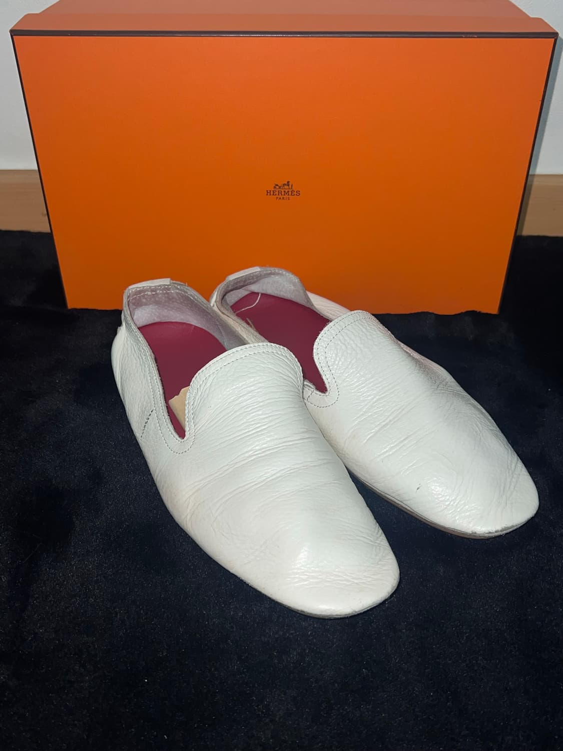Plain Leather white loafer 270  상품이미지1