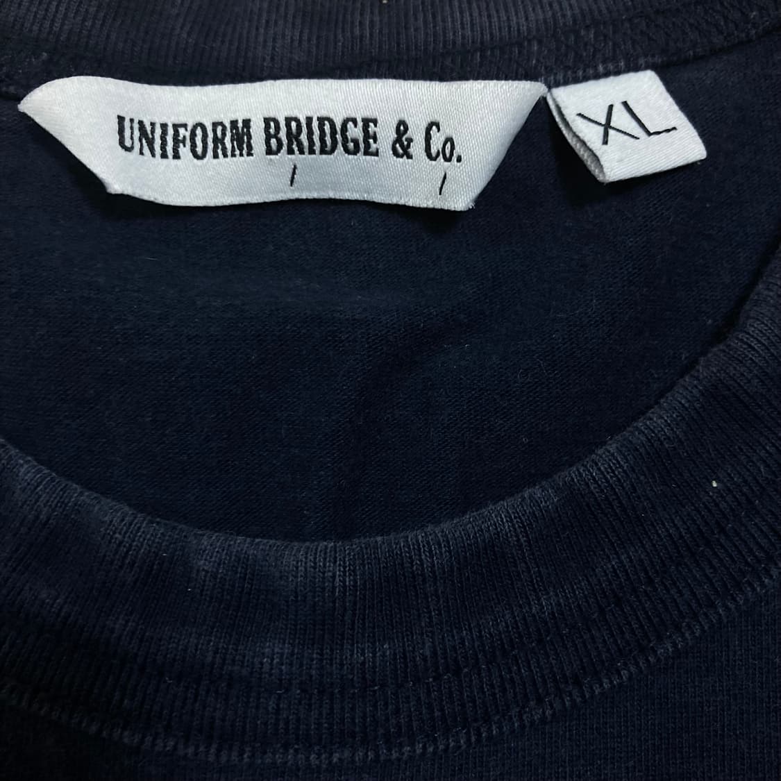 유니폼 브릿지 1960 로고 네이비 반팔티 상품이미지3