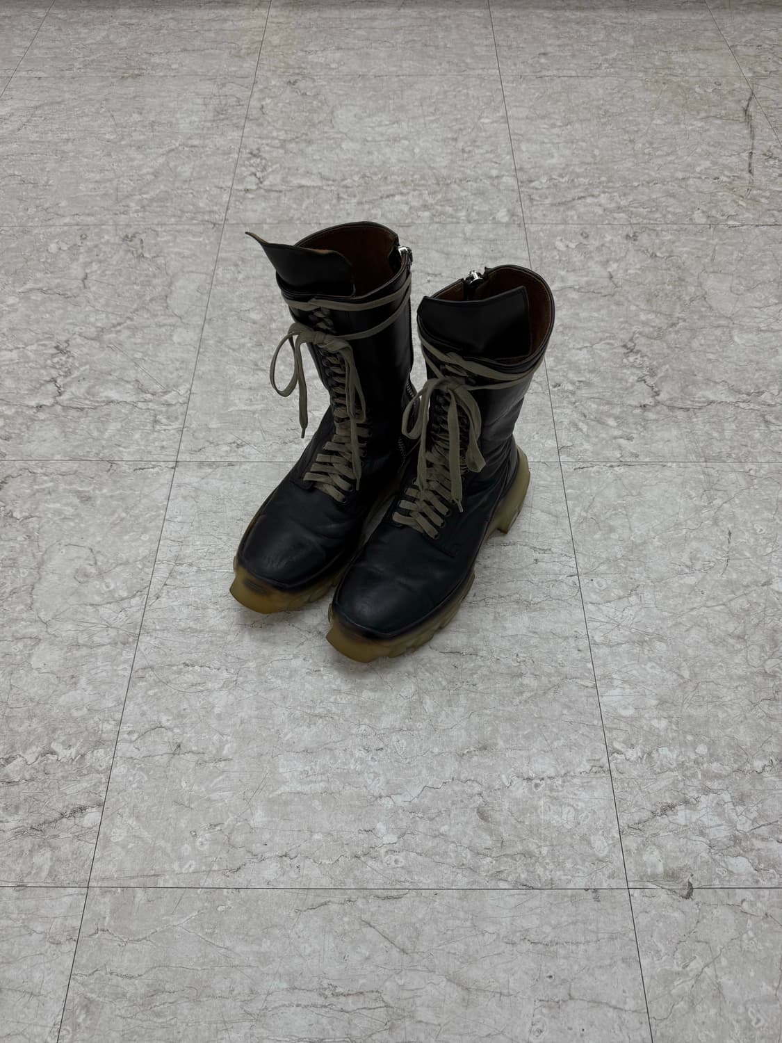 Rick Owens / 시시포스 트랙터 부츠 클리어솔 / 41 (270) 상품이미지1