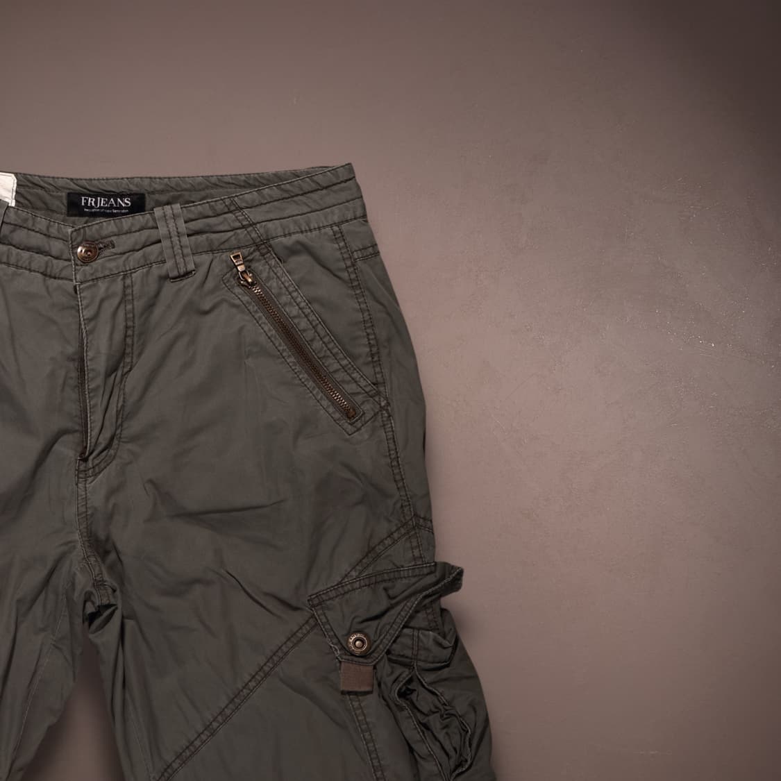 빈티지 그런지 셔링 카고팬츠 상품이미지3