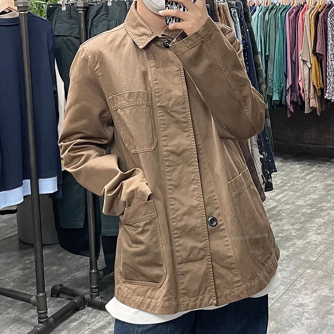 마가렛호웰 브라운 버튼 자켓 상품이미지2