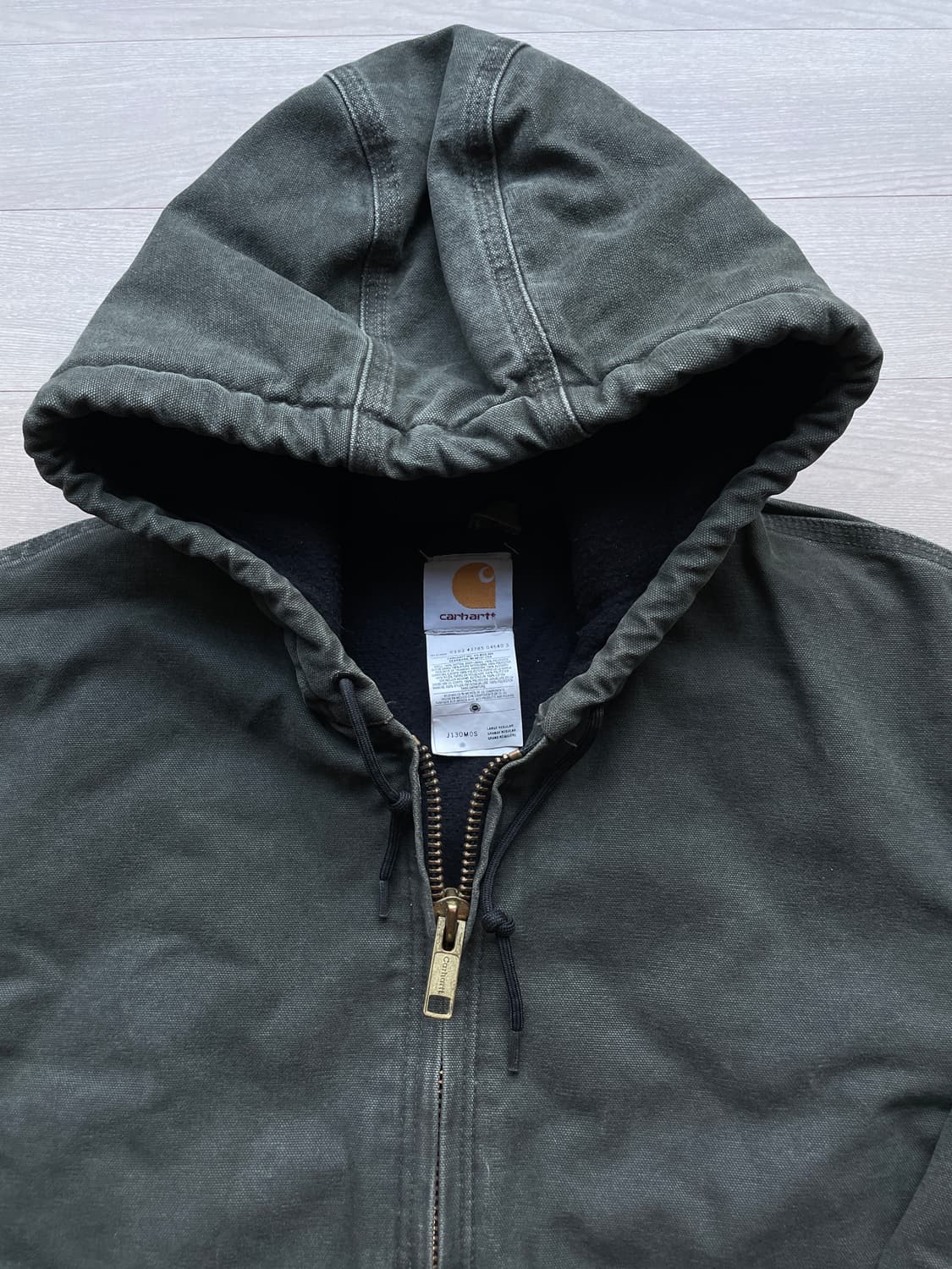 칼하트 j130 mos 모스 액티브 샌드스톤 상품이미지4