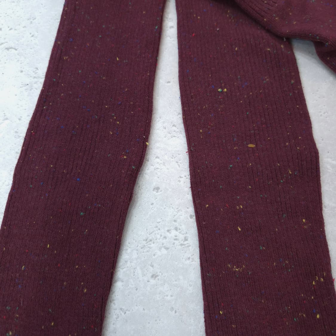 일본제 버건디 골지 네프사 겨울 니트 타이즈 상품이미지4