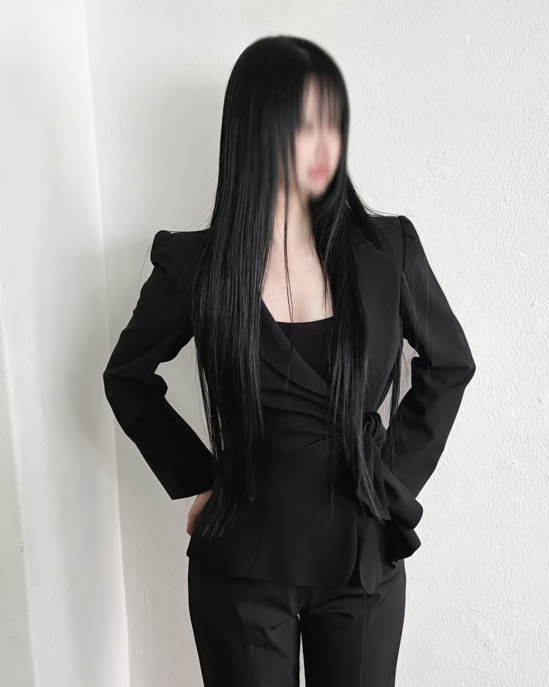 조르지오 아르마니 리본 스트링 크롭 블레이져 상품이미지1