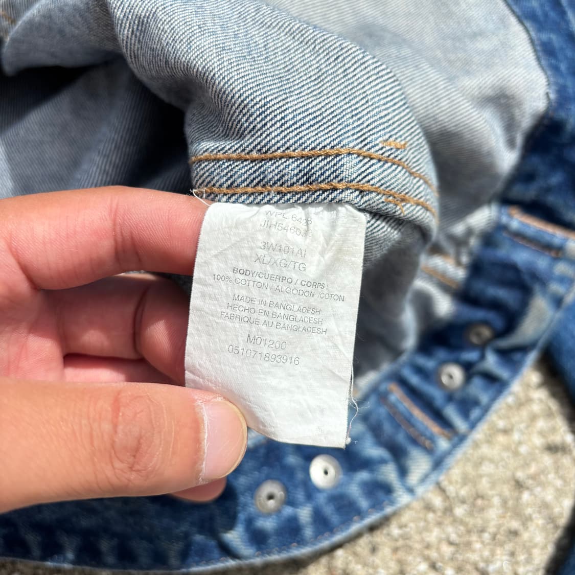 랭글러 RIGGS 빈티지 데님 워크자켓 XL 상품이미지8