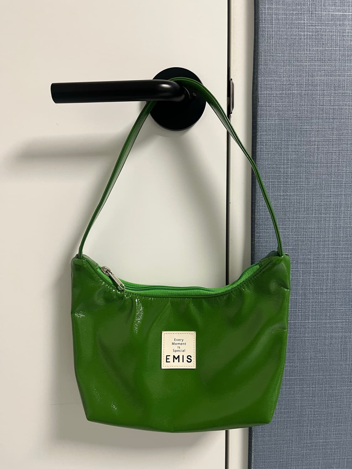 이미스 뉴 에나멜 호보백 그린 상품이미지1