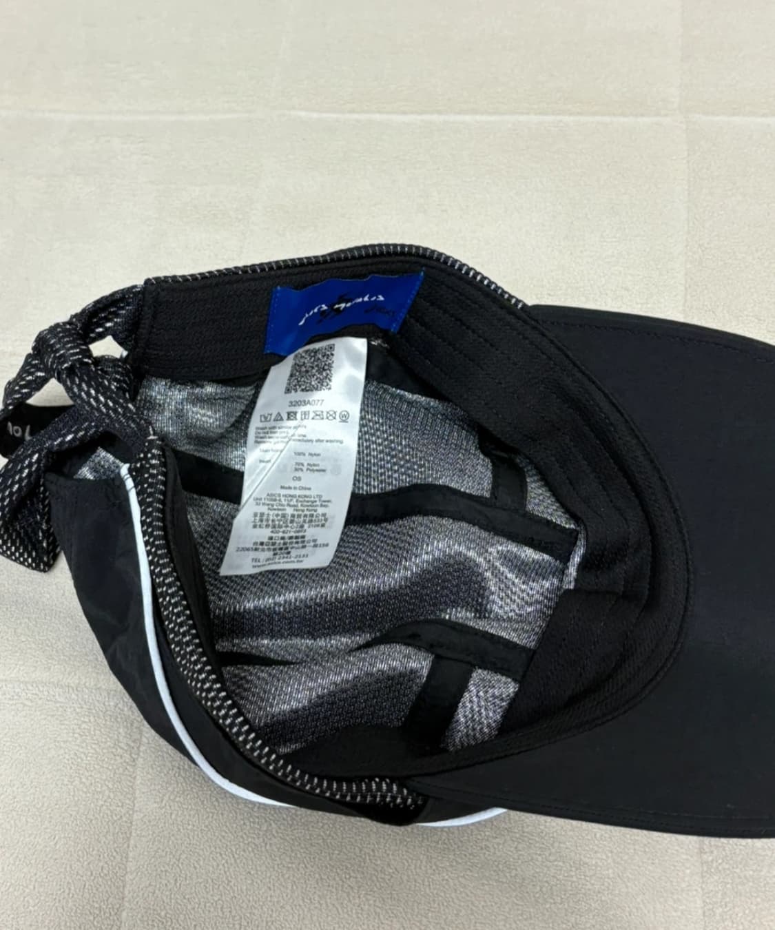 아식스 키코 노발리스 캡 모자 블랙 상품이미지2