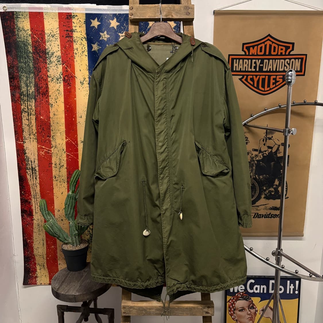 50s 오리지널 밀리터리 M-51 1952년 생산 피쉬테일 파카 N433 상품이미지1