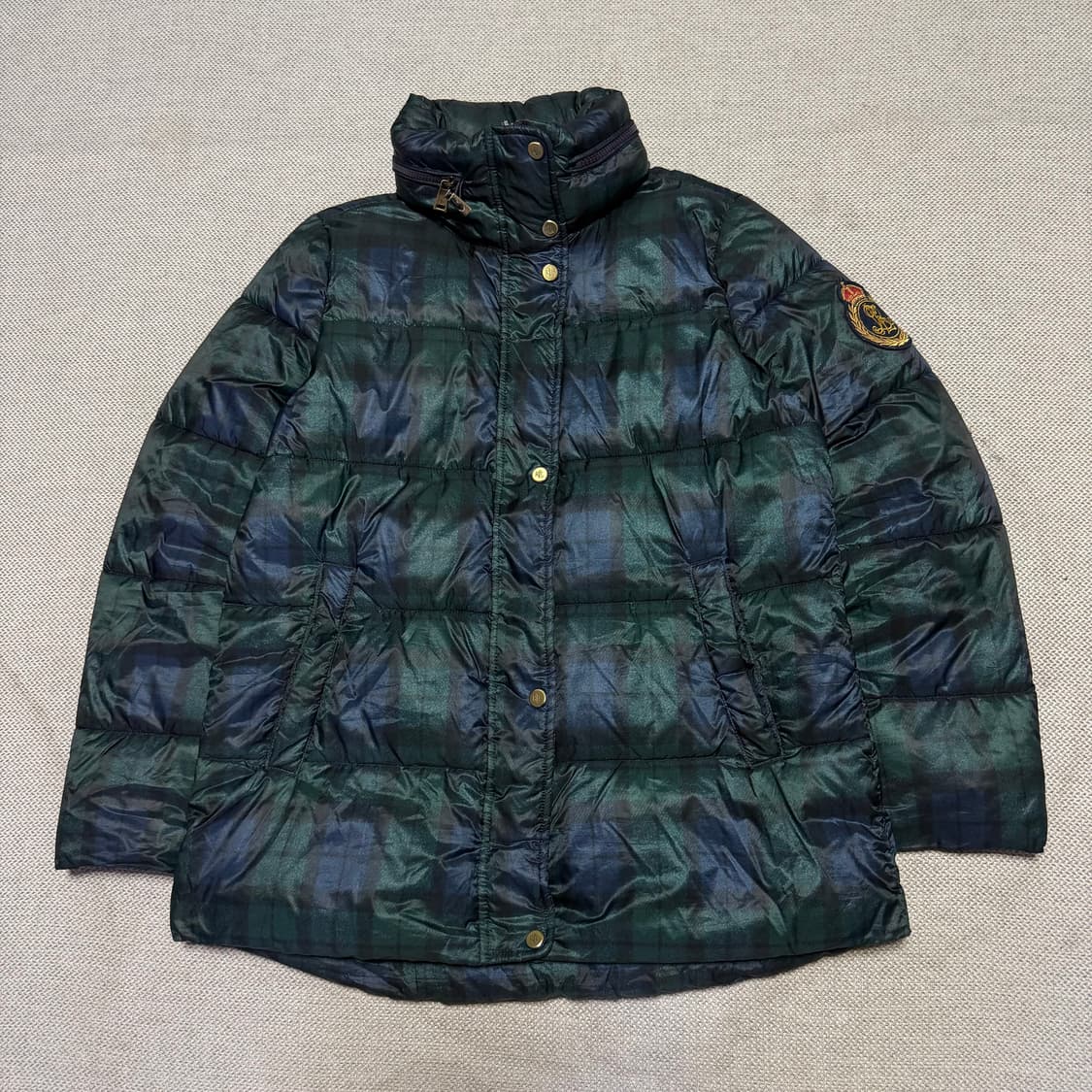 로렌 랄프로렌 타탄체크 패딩 점퍼 상품이미지1