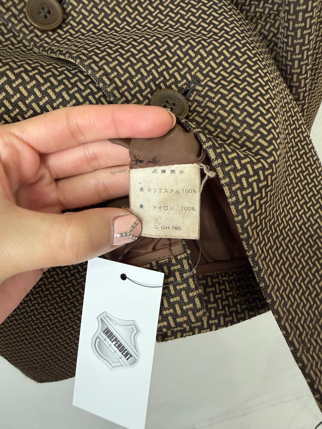 80s GRETNA GREEN 디스코 카라 폴리 자켓 상품이미지6