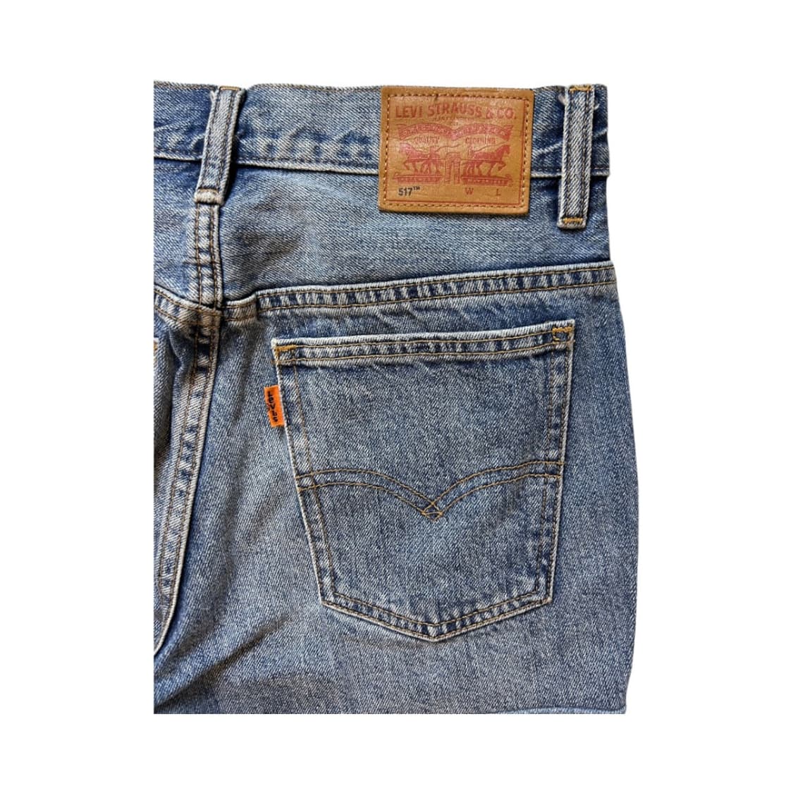 W-S) 리바이스 517 오렌지탭 리워크 패치워크 데님팬츠 BD-003 상품이미지3