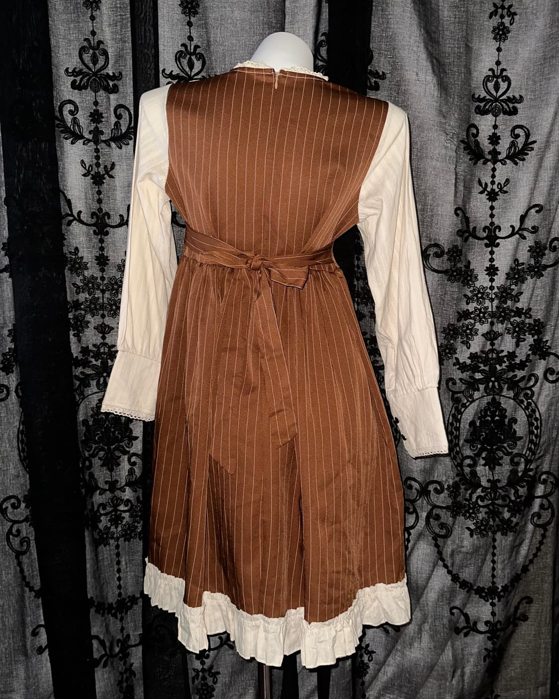 brown striped dress 상품이미지3