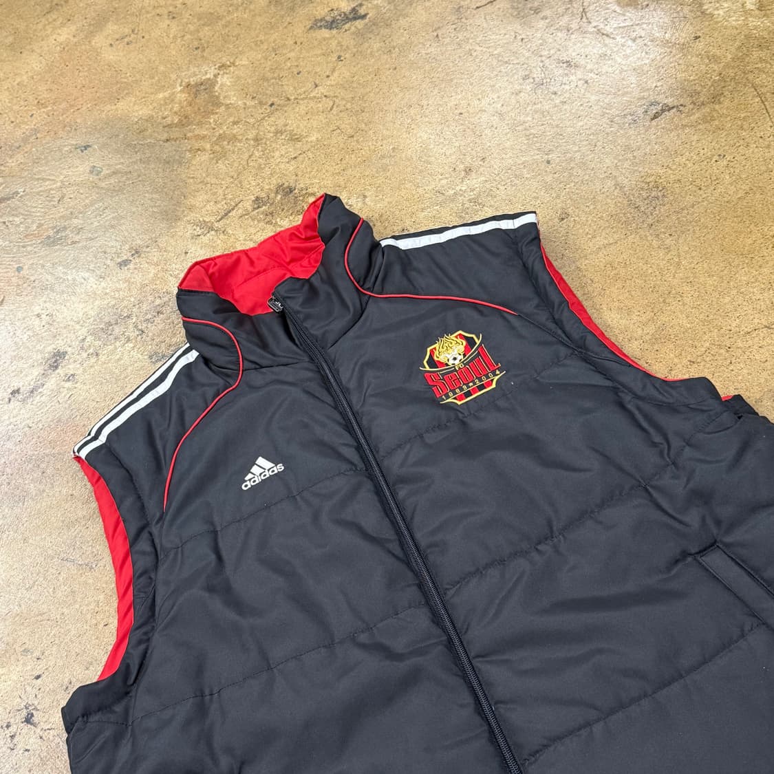 [정품/110] 아디다스 FC서울 패딩 조끼 블랙 b19 상품이미지1