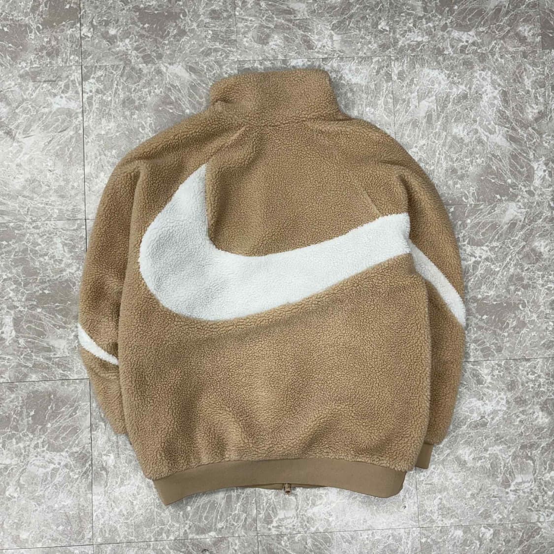 나이키 신형 빅스우시 베이지 핀터깔 플리스 자켓 풀집 후리스(L) 상품이미지5