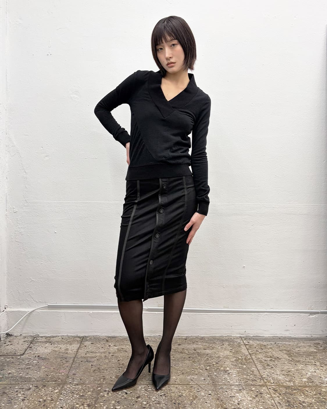 베로니크 브랑퀸호 브이넥 니트 상품이미지5