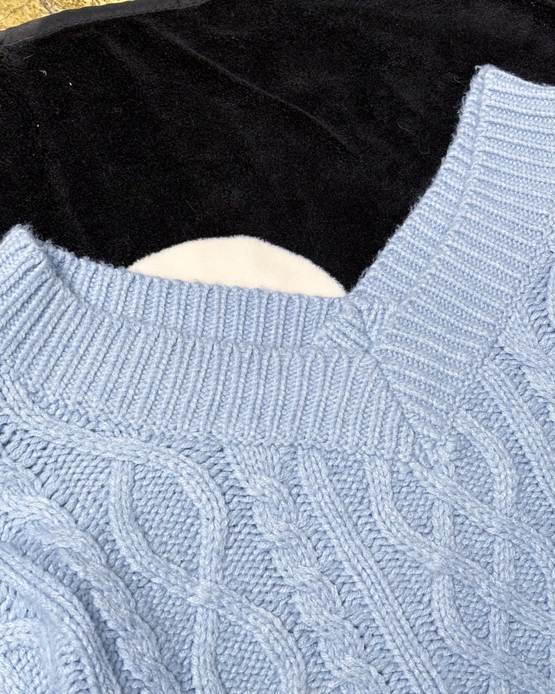 일본빈티지  LOWRYS 브이넥 크롭 니트 상품이미지2