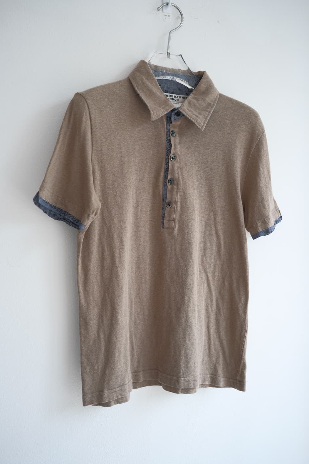 Denim layered polo shirt 상품이미지5
