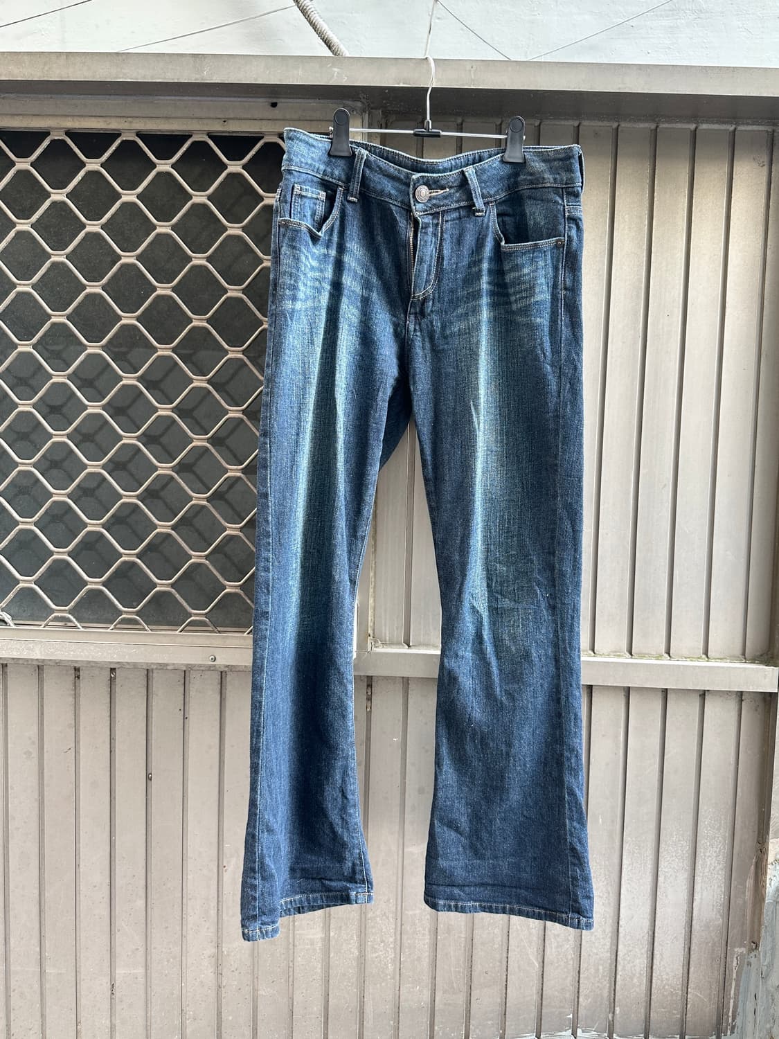 NONE vintage raw denim flare pants 상품이미지5