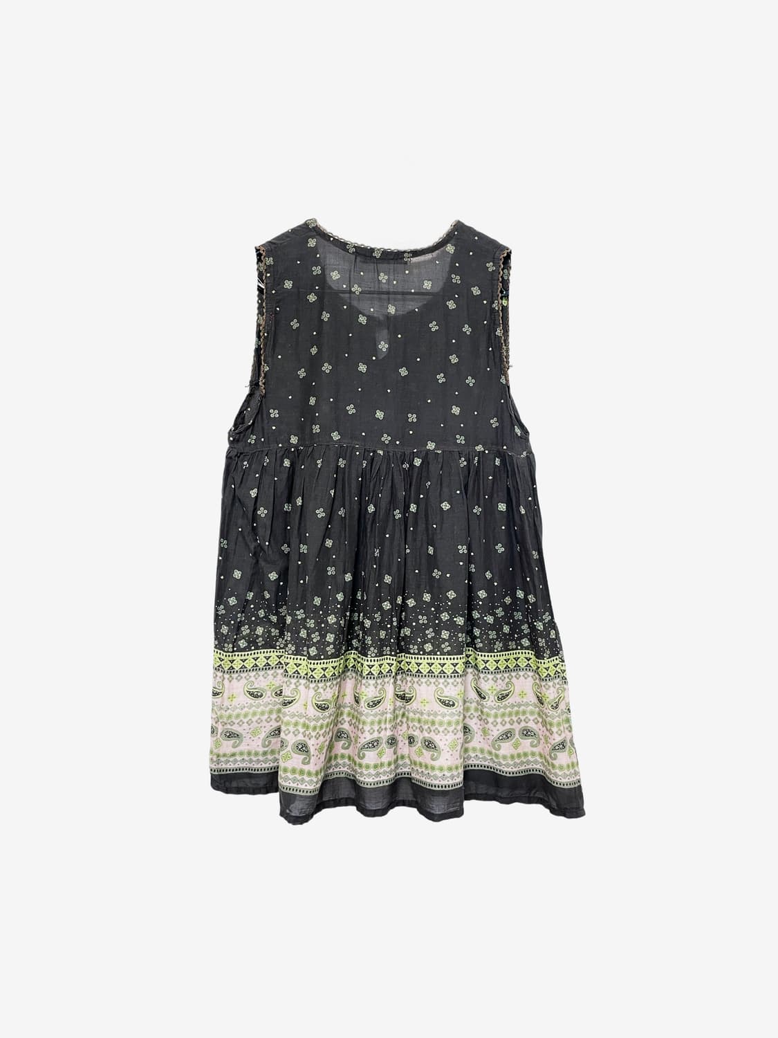 Ethnic Print Sleeveless Blouse  상품이미지6