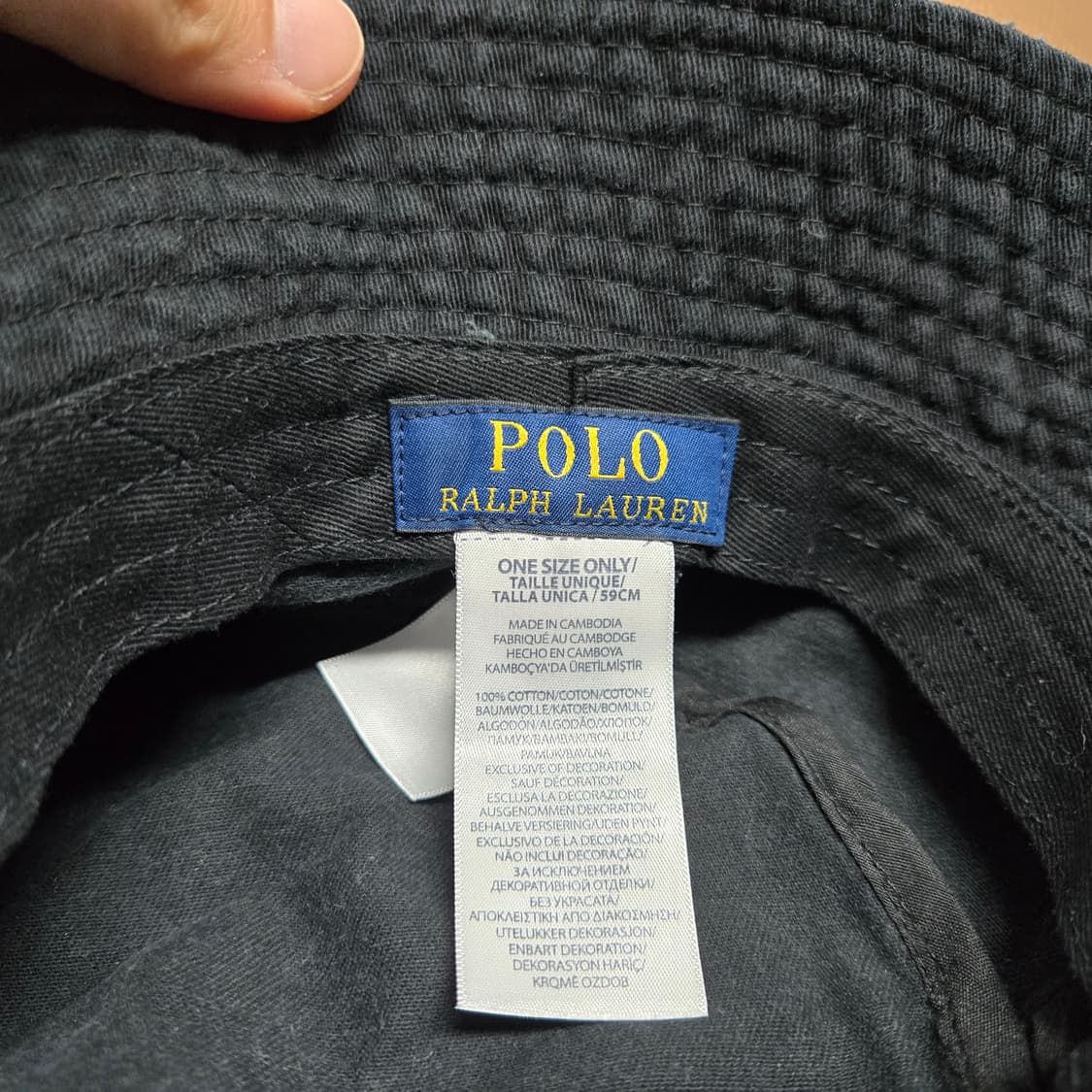 OS 폴로랄프로렌 폴로베어 버킷햇 블랙  상품이미지6