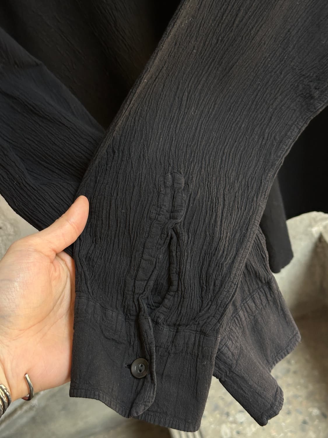 90's 이세이 미야케 축융 셔츠 오버핏 셔츠 상품이미지9