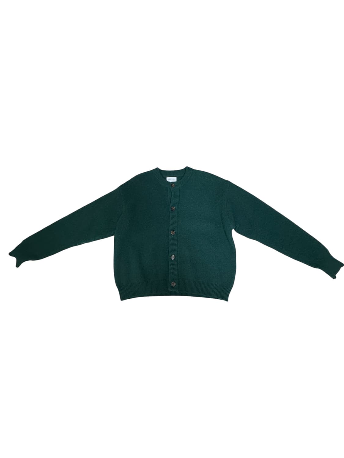 엠마 클로즈 EMMA CLOTHES 부클 라운드 가디건 그린 M 상품이미지2