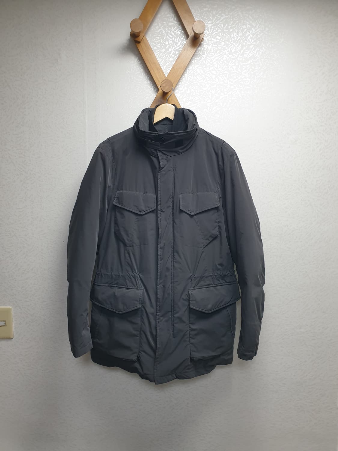 [52/105] 알레그리 구스패딩 차콜 상품이미지1