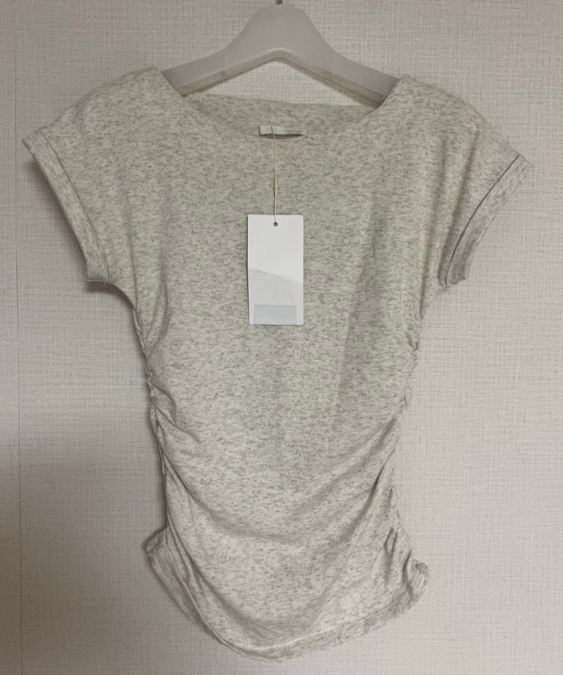  ZARA 자라 드레이프 티셔츠, 자라 셔링 티셔츠, 자라 반팔 티셔츠 상품이미지8