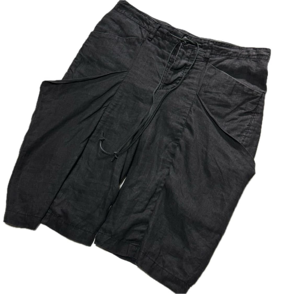 kazuyuki kumagai attachment 린넨 워싱 하프팬츠 상품이미지1