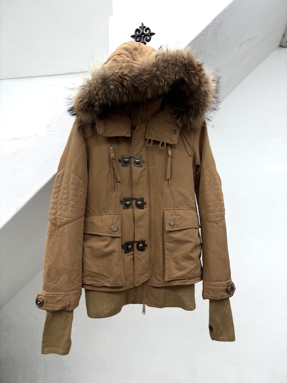 Sly carmel fur hood jacket   상품이미지6