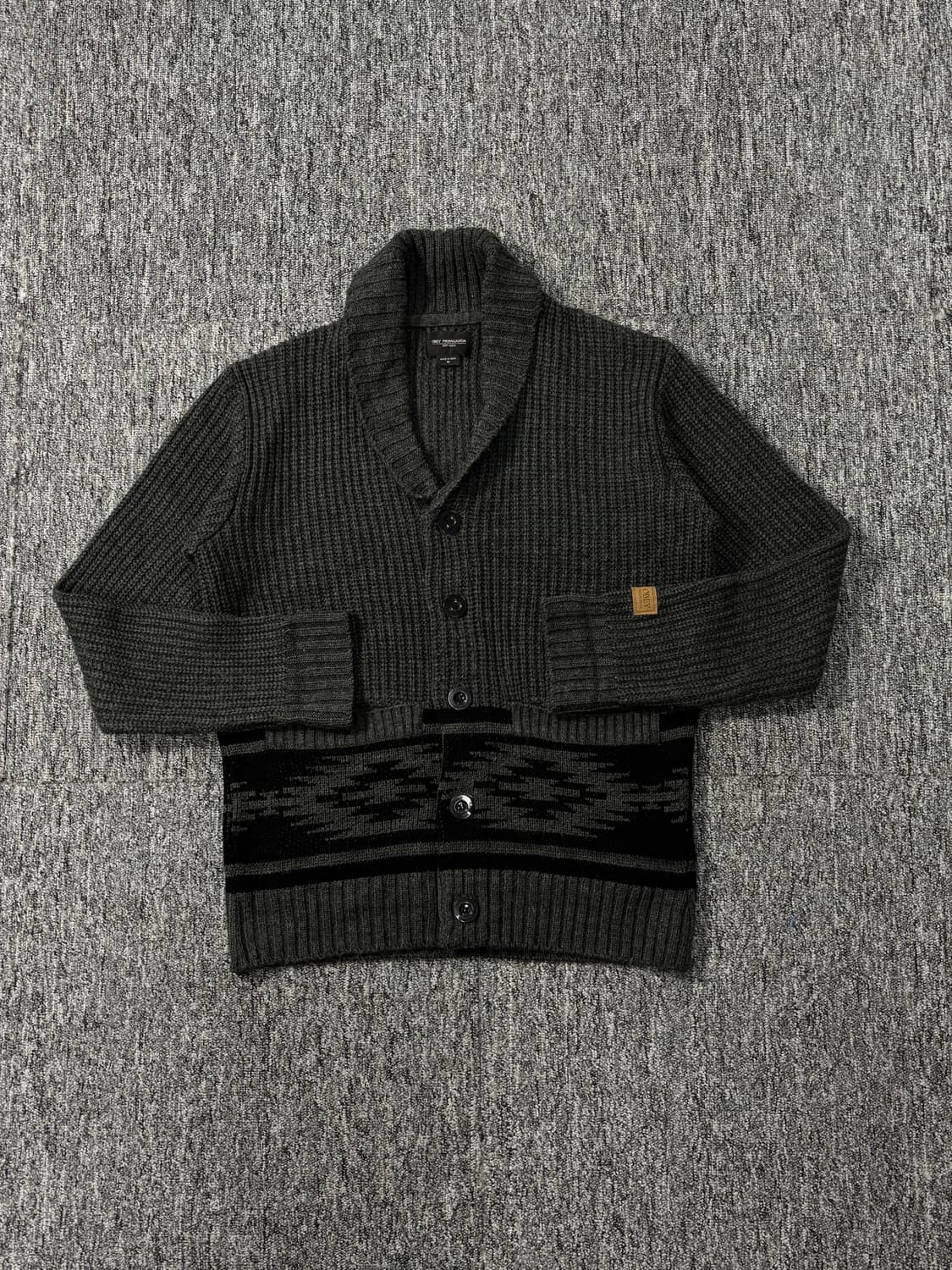 OBEY PROPAGANDA 숄카라 가디건 상품이미지1