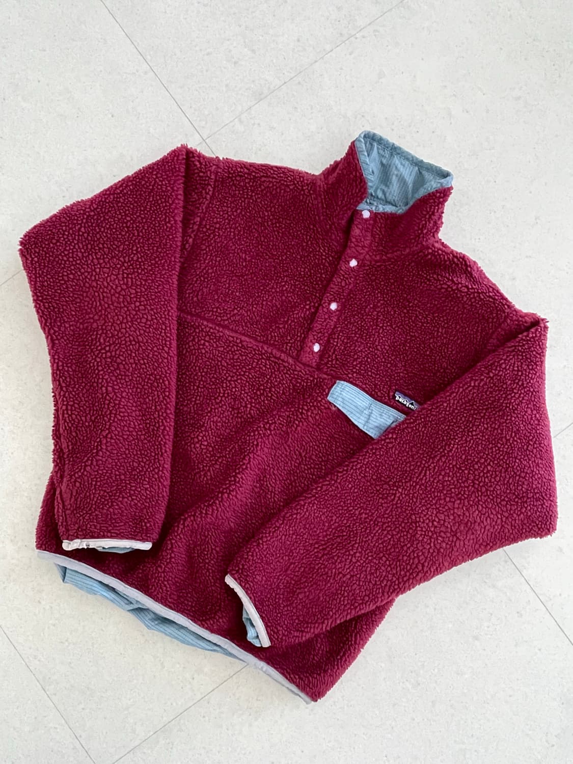 [S] 파타고니아 빈티지 글리세이드 스냅티 신칠라 버건디 / 스카이 상품이미지1