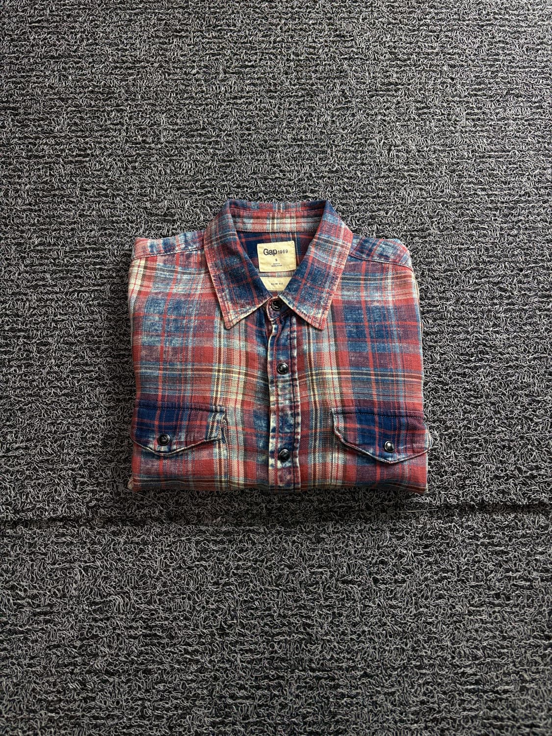 Gap 갭 아메카지 체크 패턴 웨스턴 셔츠 4059 상품이미지1