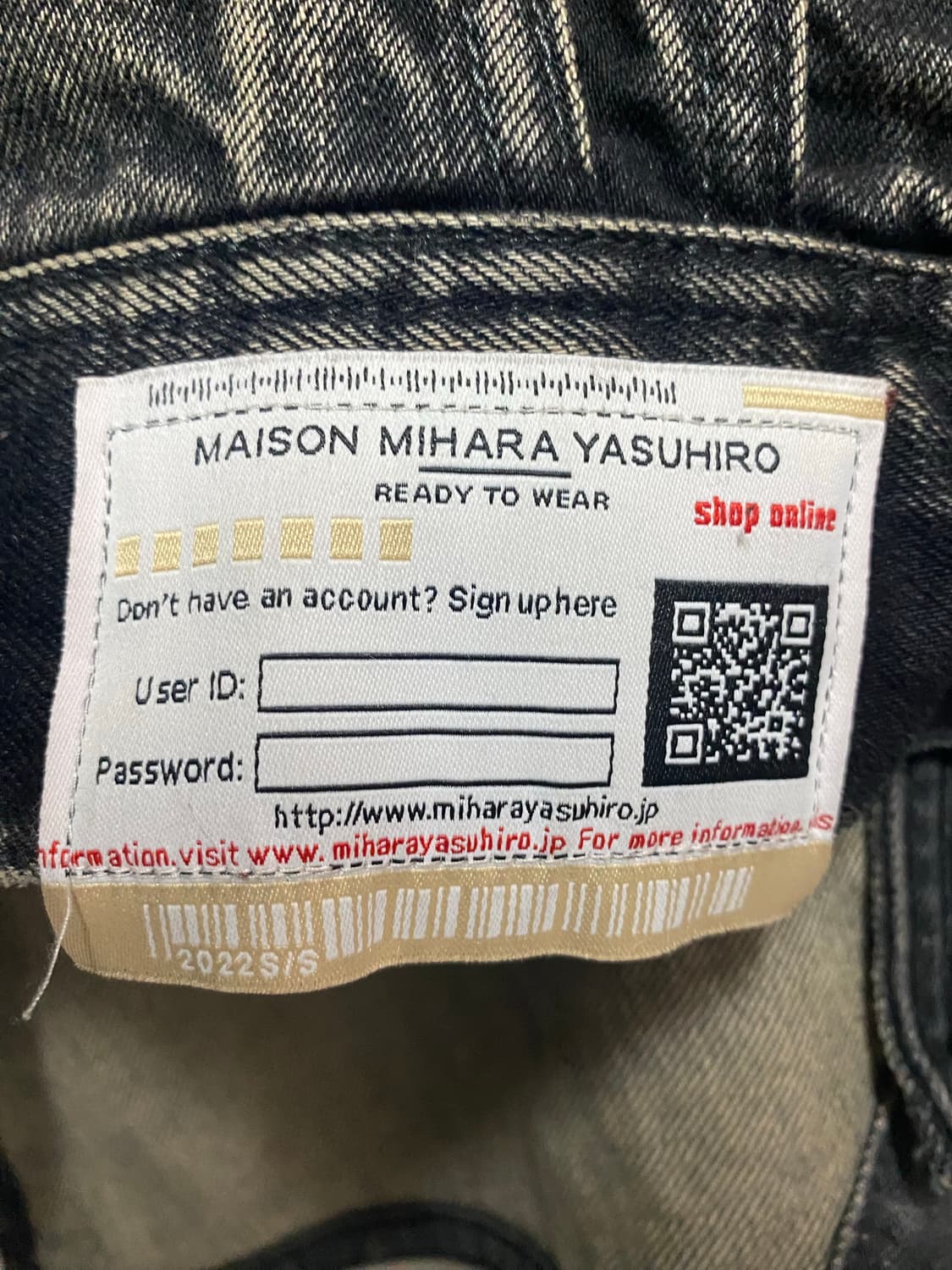 22SS 미하라야스히로 데님자켓 상품이미지6